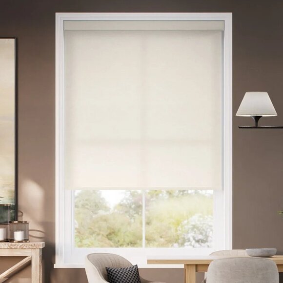 LEVOLOR 25 x 78 cream blackout Cordless Roller Shade cream - Picture 3 of 7